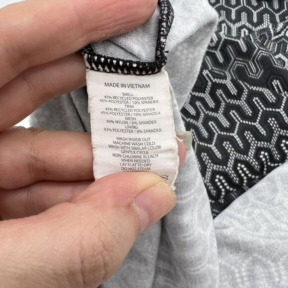 Prana Women's Black/White Polyester Scoop Neck Sleeveless Knee Length Dress S - Picture 6 of 6